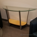 Contemporary Wood and Glass 30" Hallway Table